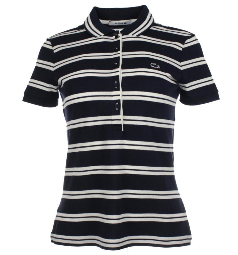 Lacoste Polo - Blau/Weiß