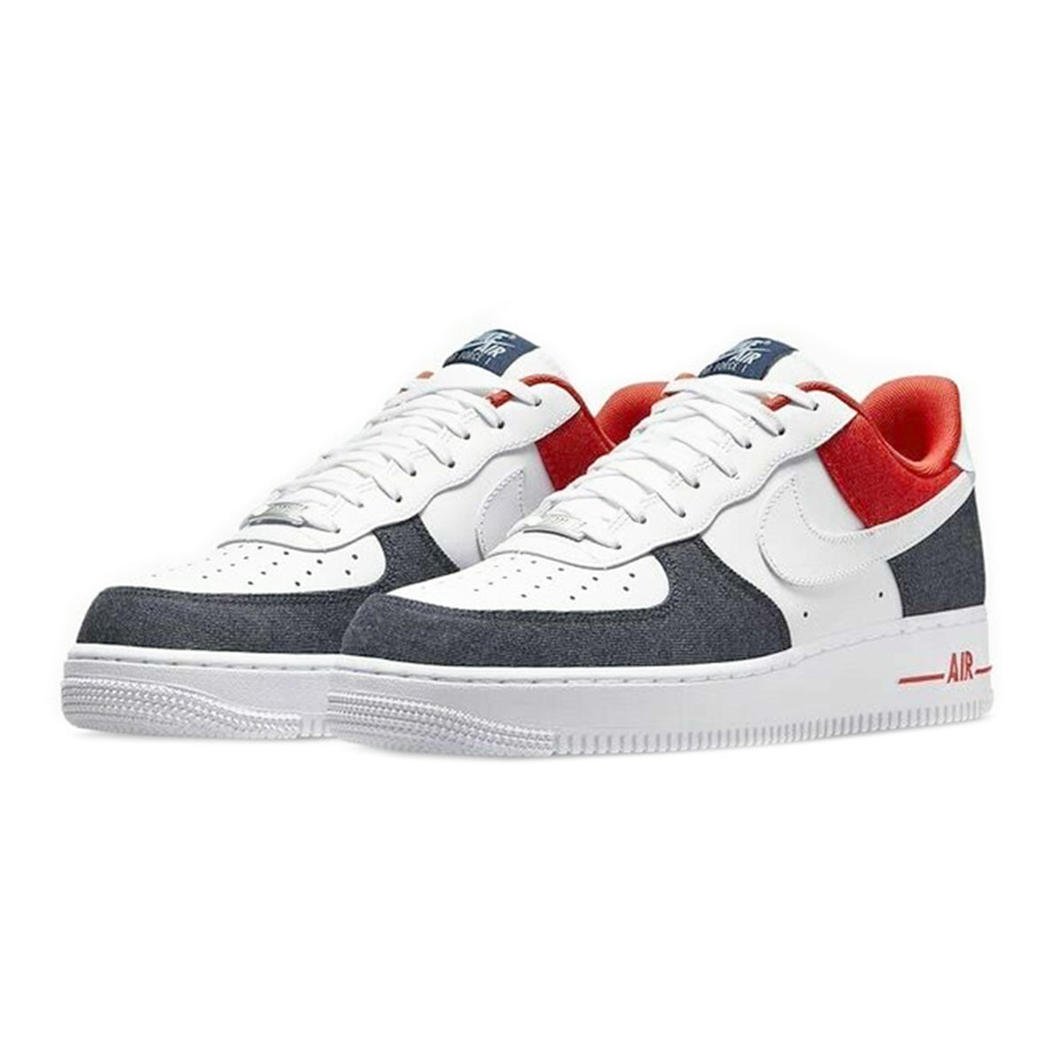 Nike Air Force 1 '07 - Weiß / Navy / Rot