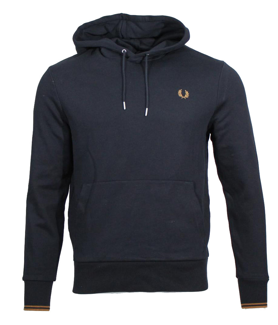 Fred Perry Herren Hoodie - M2643 - Navy/Braun
