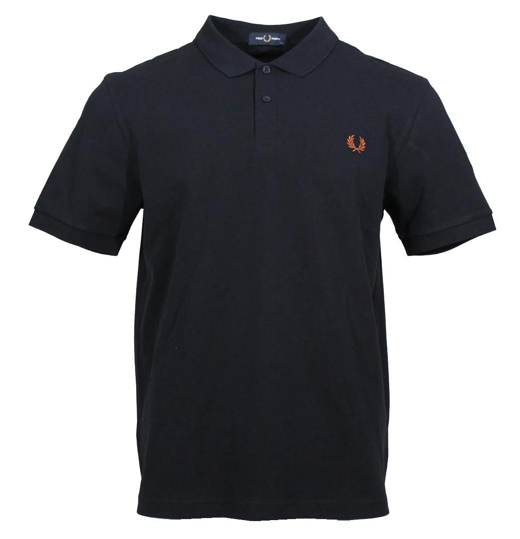 Fred Perry Polo - M6000 - Navy/Nut Flake