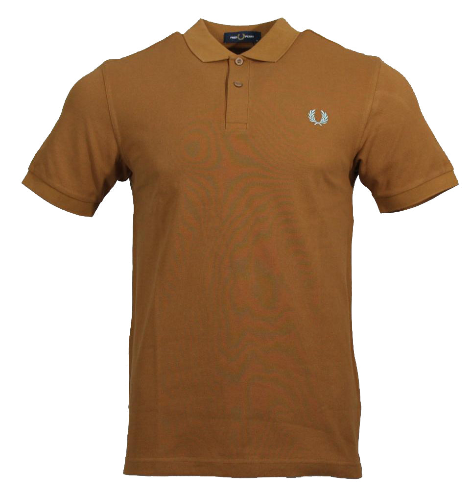Fred Perry Polo - M6000 - Caramel/Hellblau