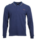 Fred Perry Langarm Polo - M3636 - Navy
