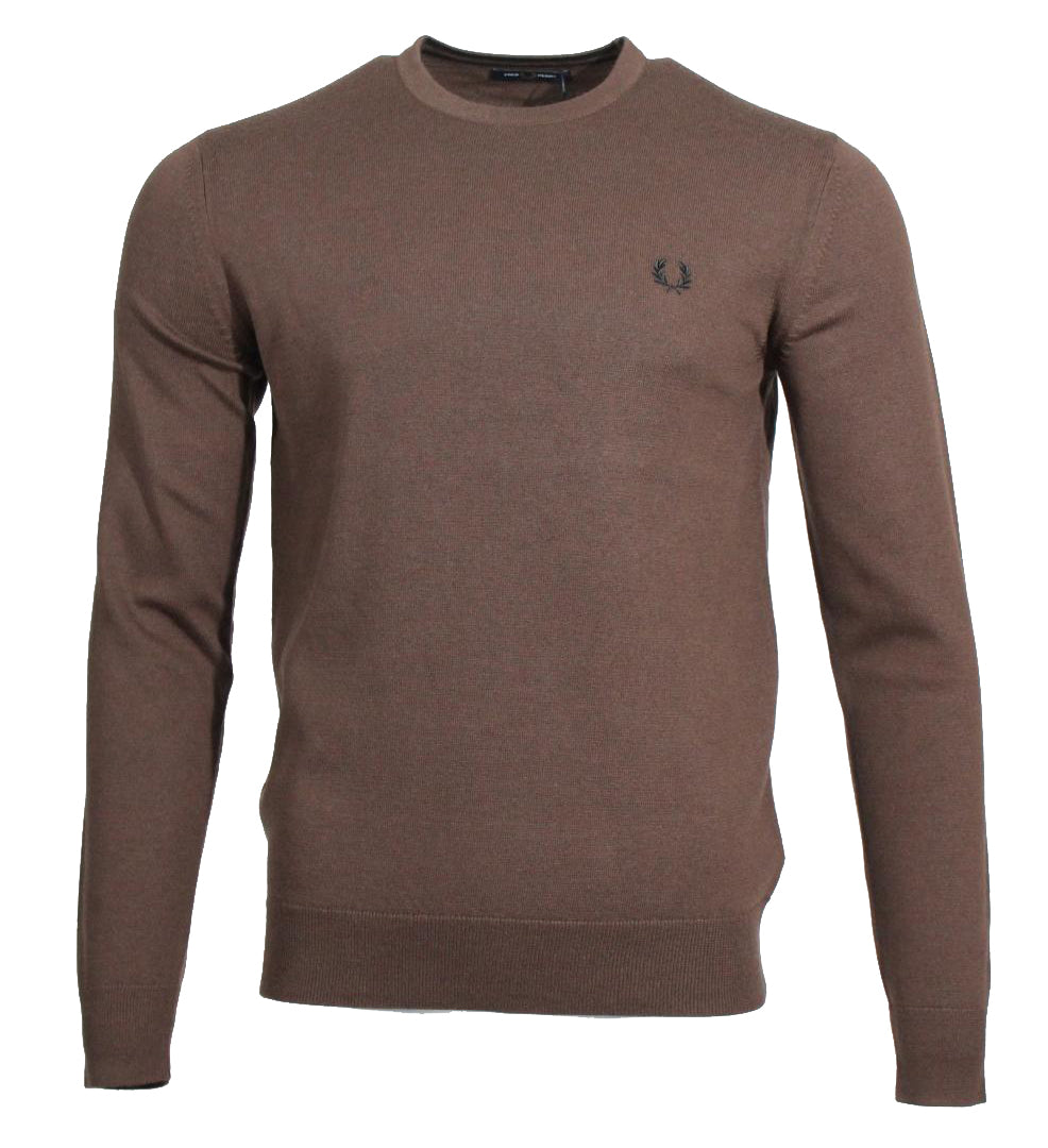 Fred Perry Rundhals-Pullover, K9601 - Braun