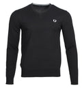 Fred Perry V-Neck Pullover - K9600- Schwarz