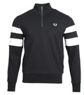 Fred Perry Half Zip Pullover - M5545 - Schwarz