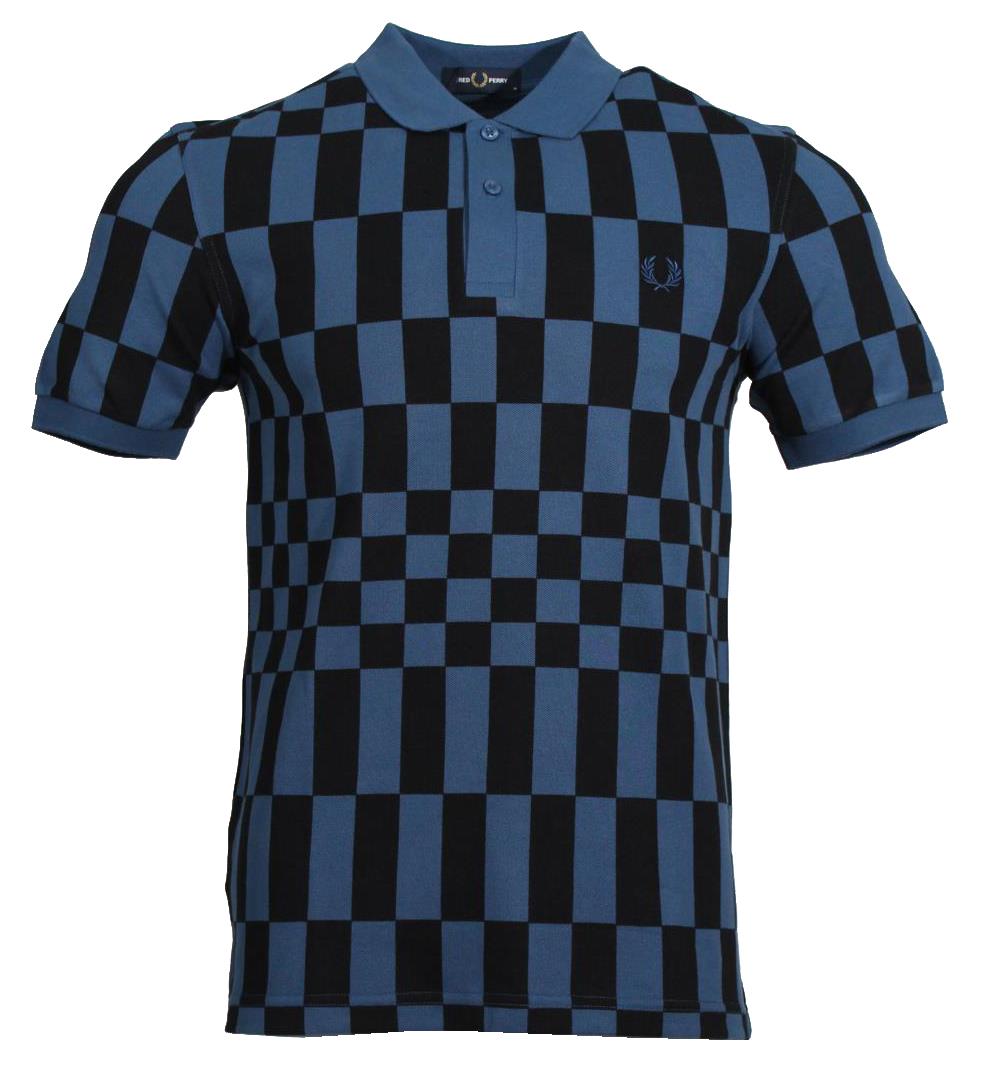 Fred Perry Polo - M8613 - Blau kariert