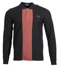 Fred Perry Langarm Polo - M6637 - Schwarz