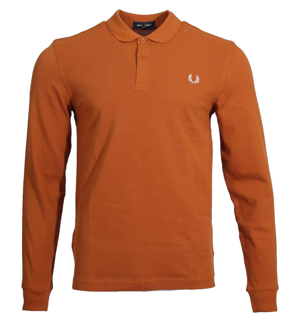 Fred Perry Langarm Polo - M6006 - Nut Flake