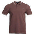 Fred Perry Polo - M3600 - Braun/Hellbraun