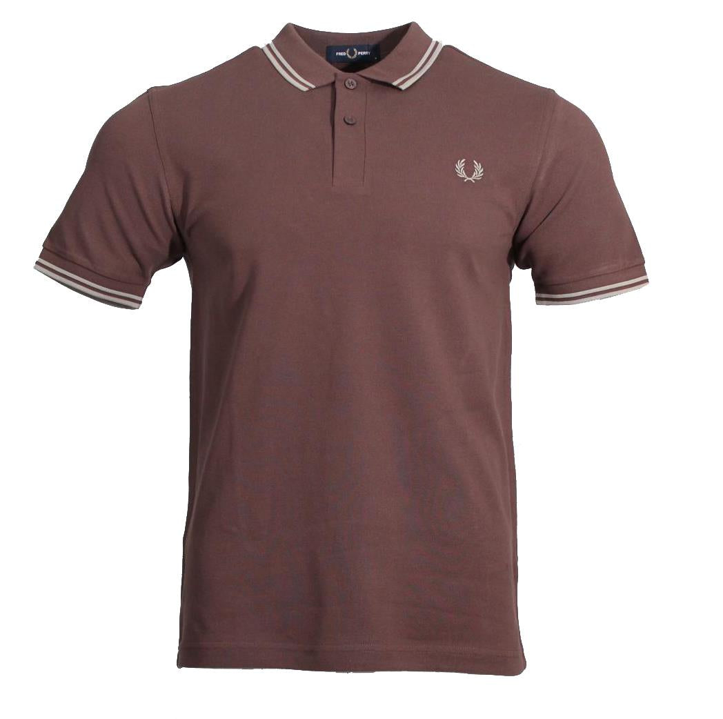 Fred Perry Polo - M3600 - Braun/Hellbraun