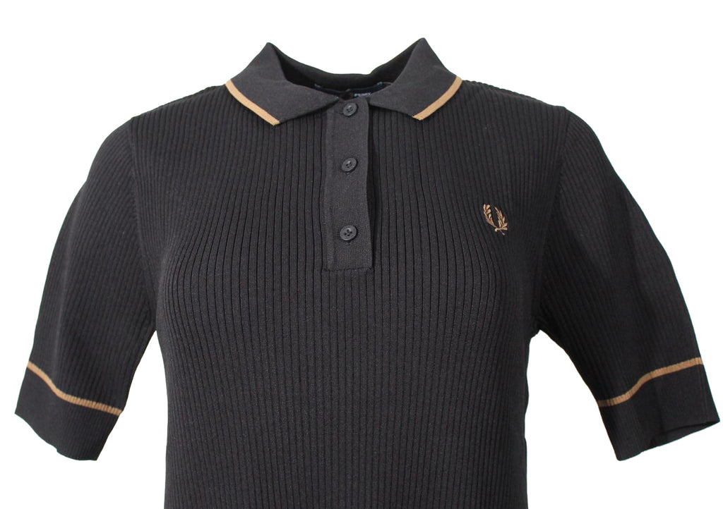 Fred Perry Kleid - D6163 - Schwarz