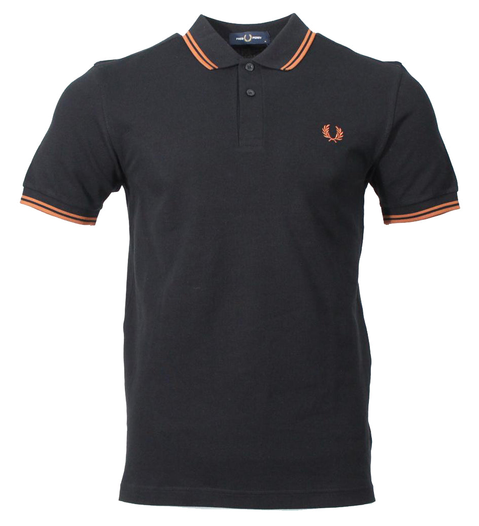 Fred Perry Polo - M3600 - Schwarz/Marlelade