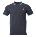 Fred Perry Polo - M3600 - Navy/Lila/Blau