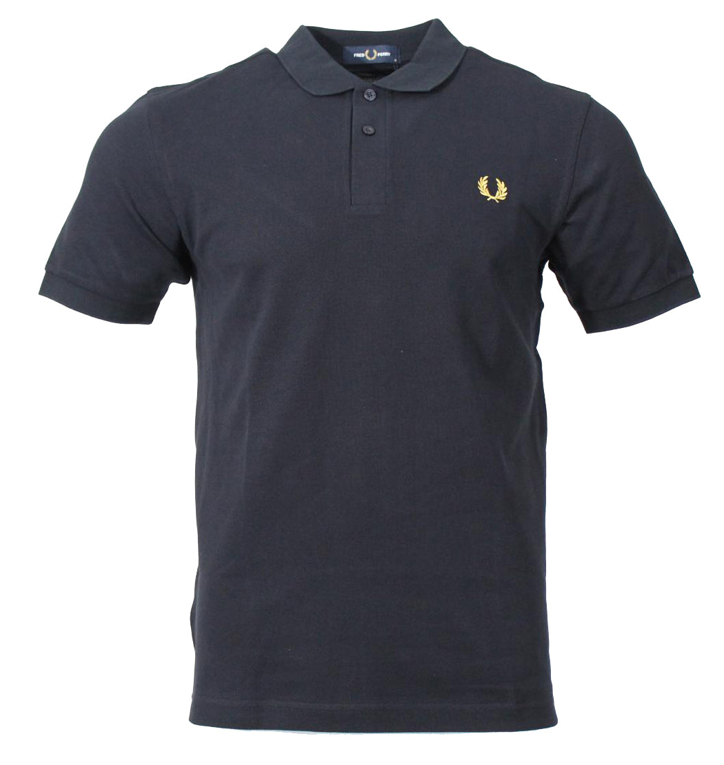 Fred Perry Polo - M6000 - Navy/Gelb