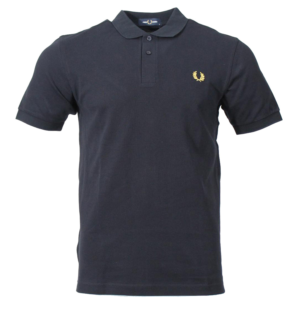 Fred Perry Polo - M6000 - Navy/Gelb