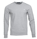 Fred Perry Langarm Shirt - M4621 - Hellgrau