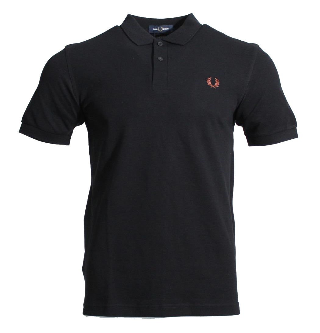 Fred Perry Polo - M6000 - Schwarz/Whiskey