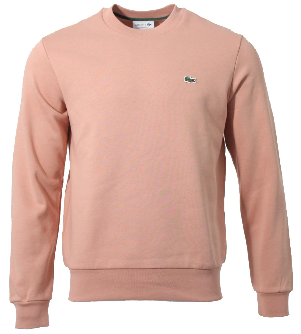 Lacoste Herren Rundhals Pullover - Lachs