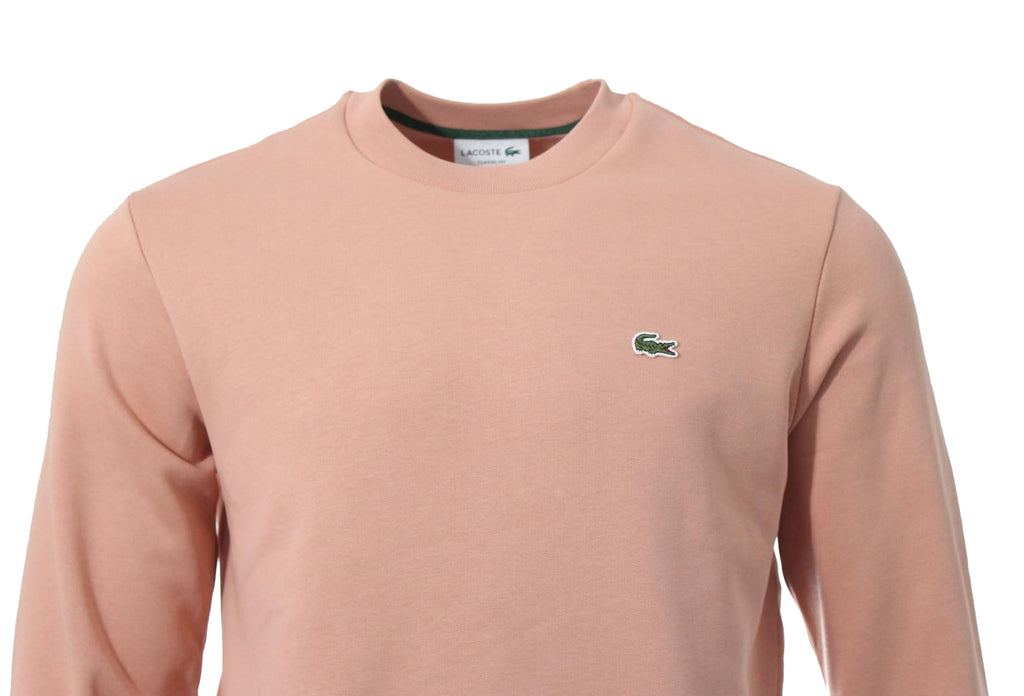 Lacoste Herren Rundhals Pullover - Lachs