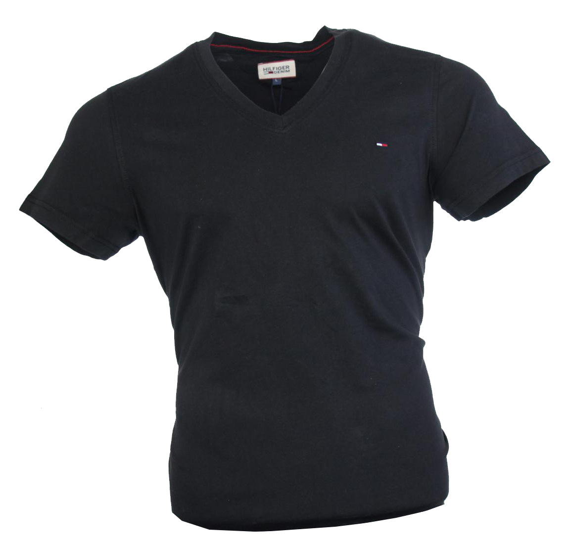 Tommy Hilfiger V-Neck T-Shirt - Schwarz