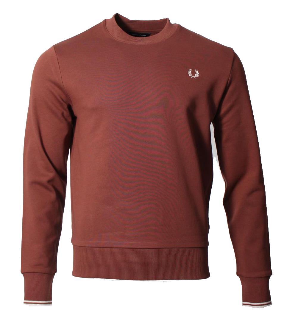 Fred Perry Rundhals Sweater - M7535 - Kastanie