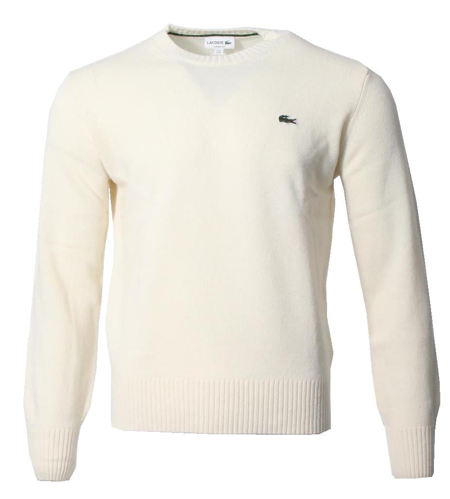 Lacoste Herren Wollpullover - Creme