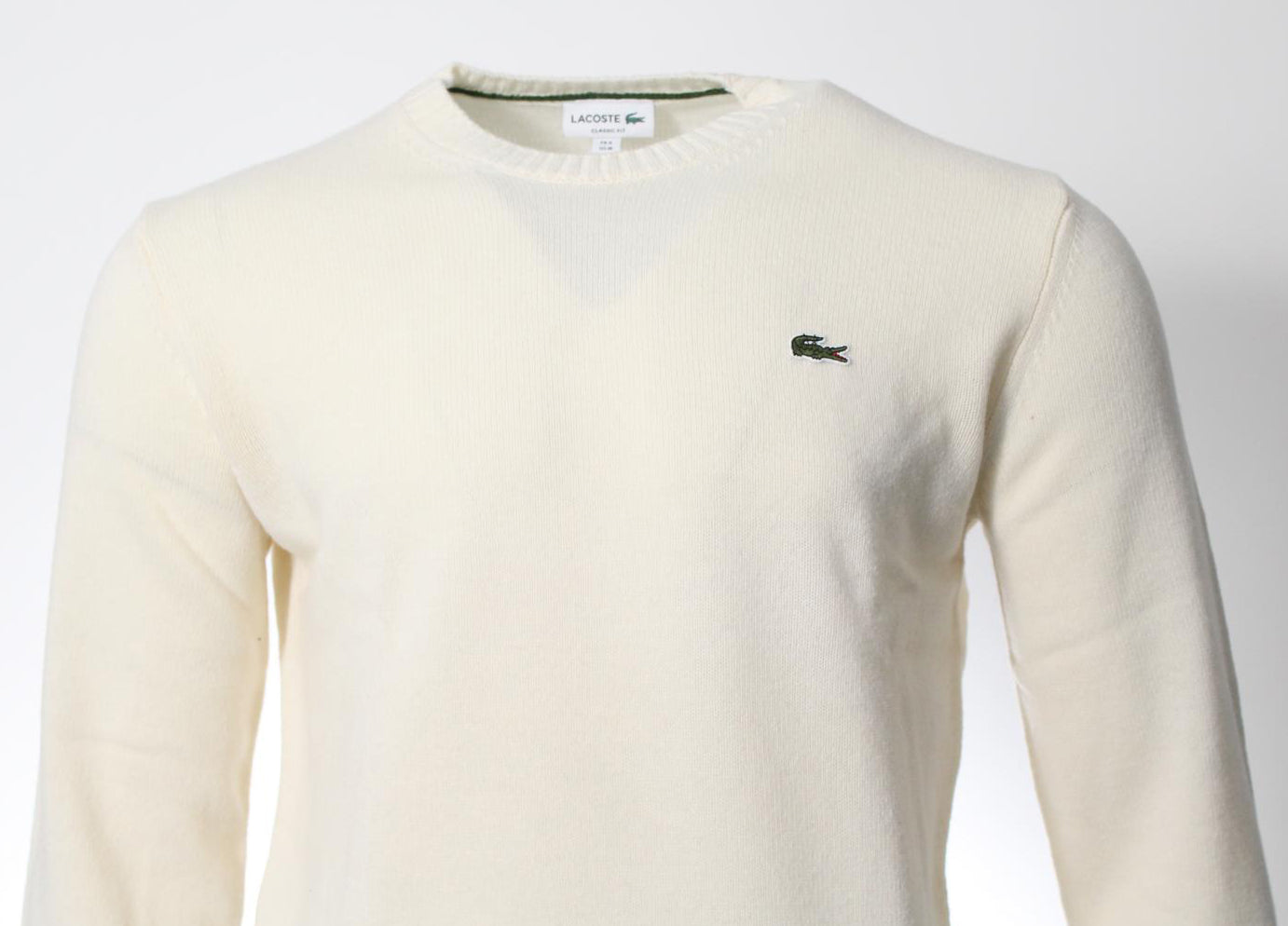 Lacoste Herren Wollpullover - Creme