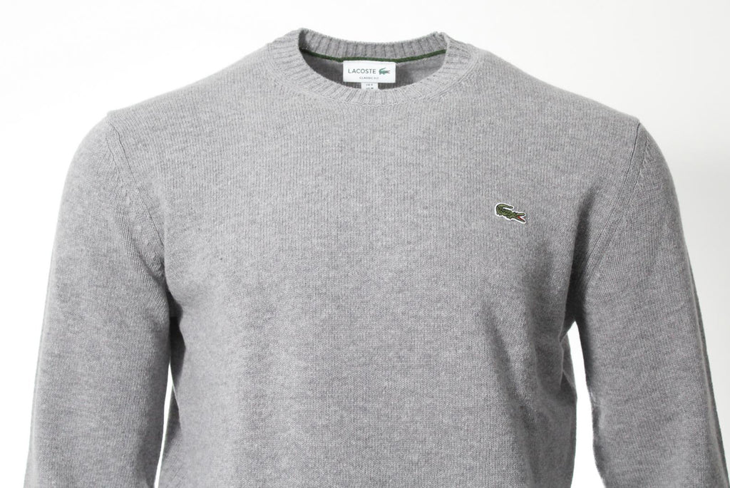 Lacoste Herren Wollpullover - Hellgrau