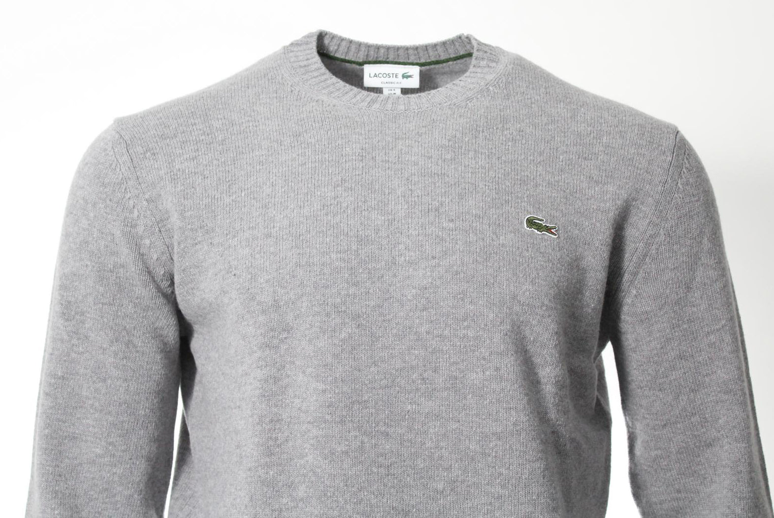 Lacoste Herren Wollpullover - Hellgrau