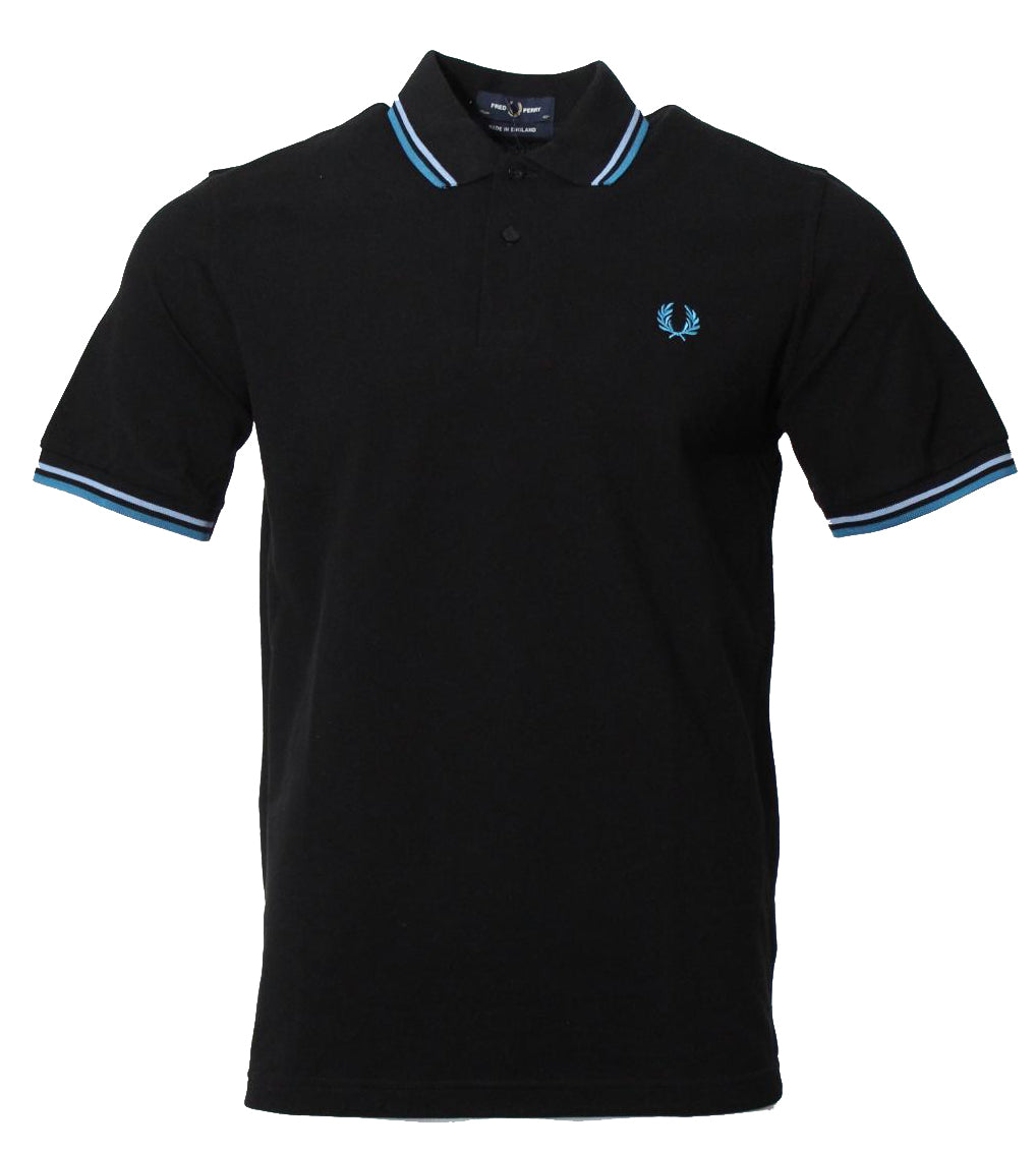 Fred Perry Polo - M12 - Schwarz/Blau