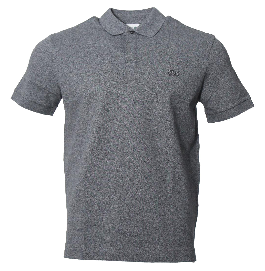 Lacoste Herren Kurzarm Polo - Regular Fit - Grau meliert