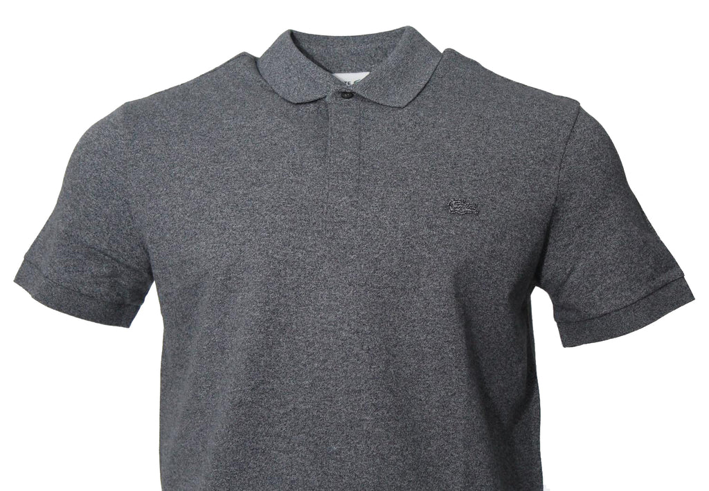 Lacoste Herren Kurzarm Polo - Regular Fit - Grau meliert