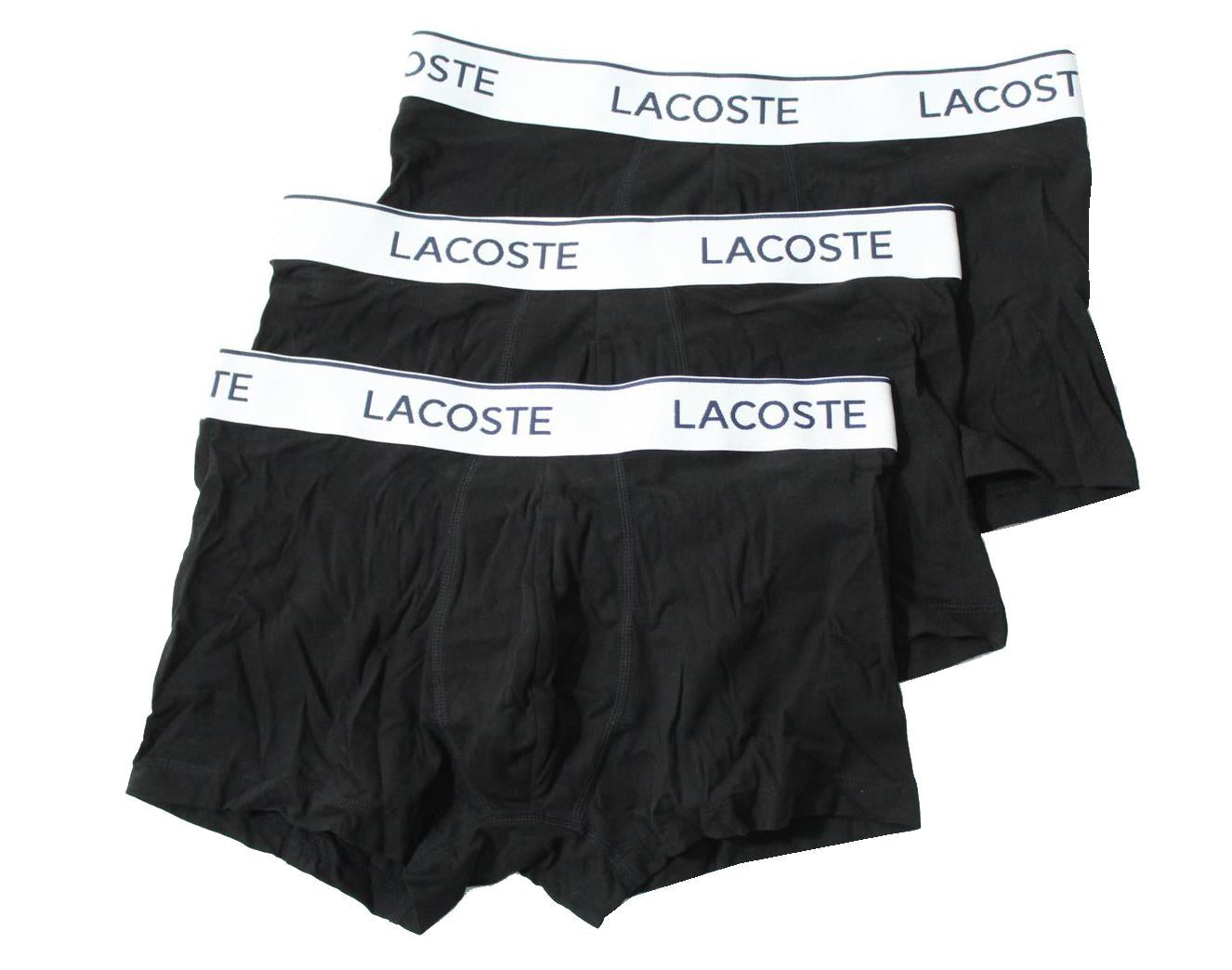 Lacoste Herren Boxershorts - 3er Pack - Schwarz
