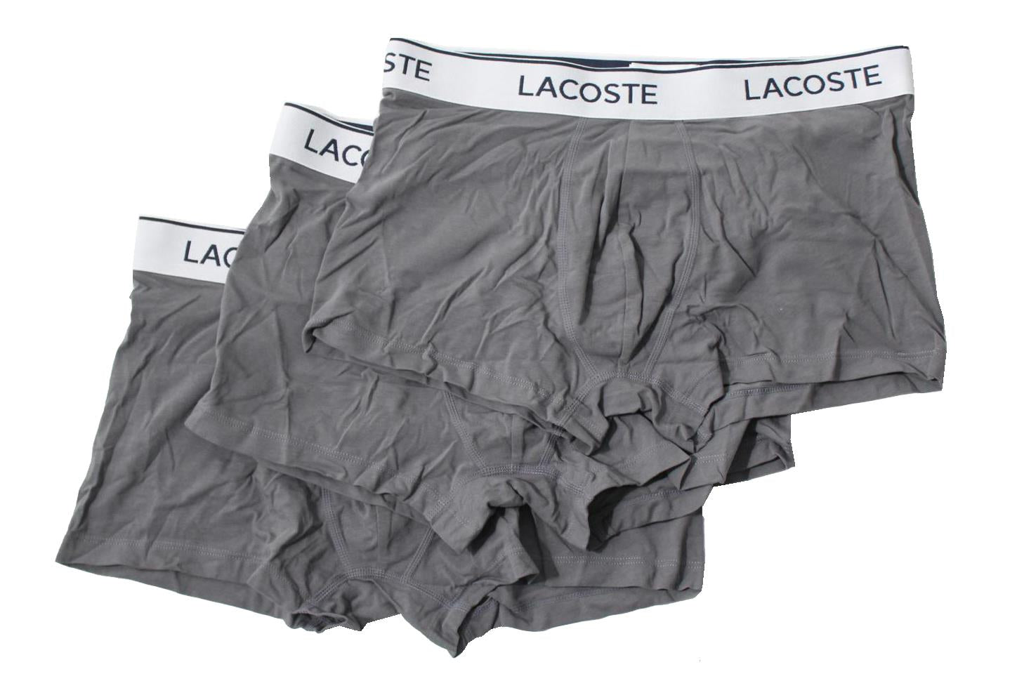 Lacoste Herren Boxershorts - 3er Pack - Grau