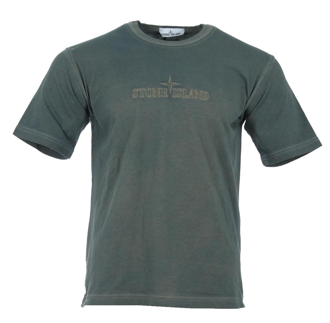 Stone Island Rundhals T-Shirt - Grün