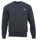 Fred Perry Rundhals Sweater - M7535 - Navy