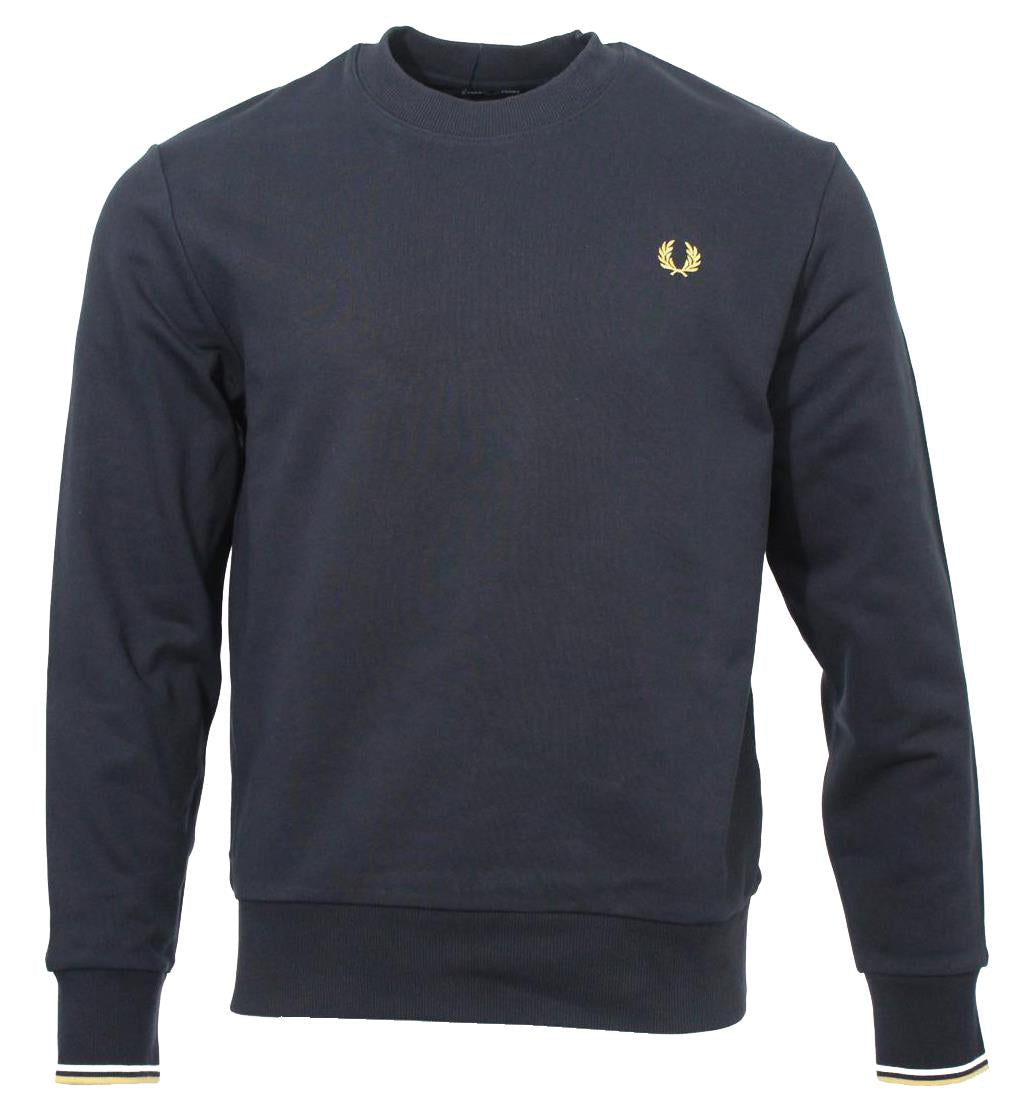 Fred Perry Rundhals Sweater - M7535 - Navy