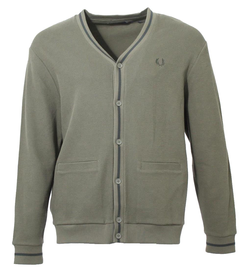 Fred Perry Cardigan - Grün