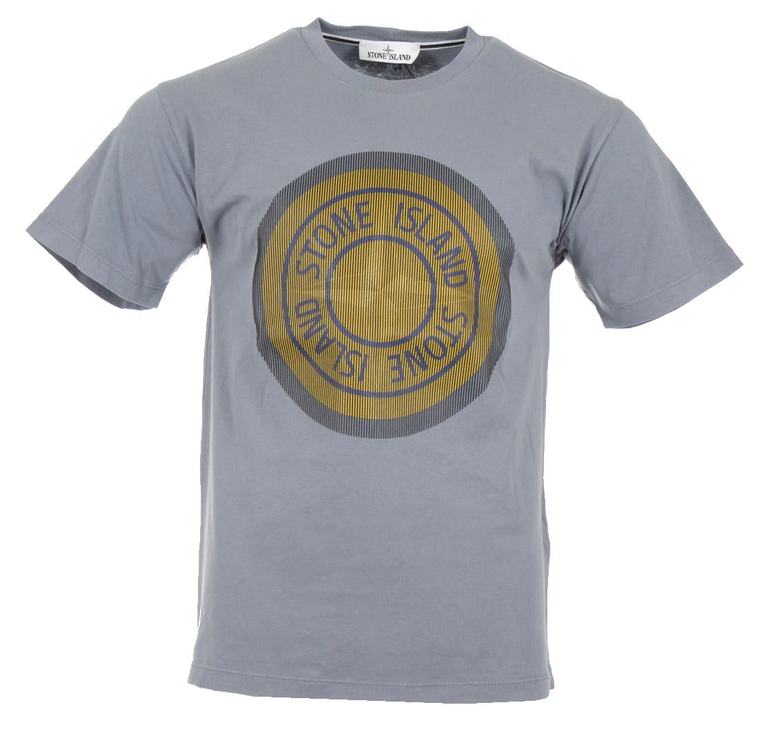 Stone Island Rundhals T-Shirt - Hellblau