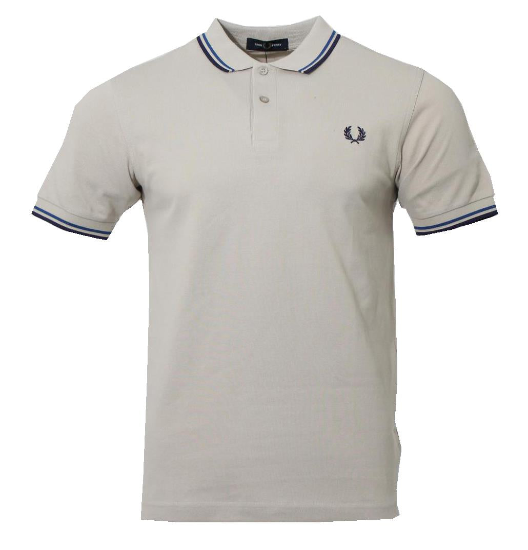 Fred Perry Polo - M3600 - Muschel/Schwarz/Blau