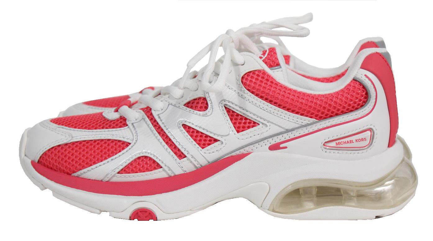 Michael Kors Damen Schuhe- Knit Trainer Extreme - Weiß/Pink