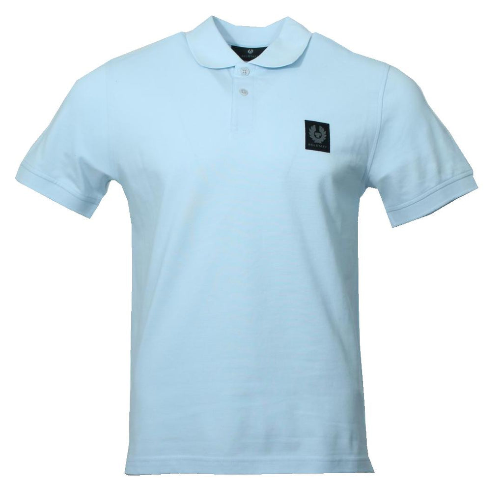 Belstaff Herren Kurzarm Polo - Hellblau