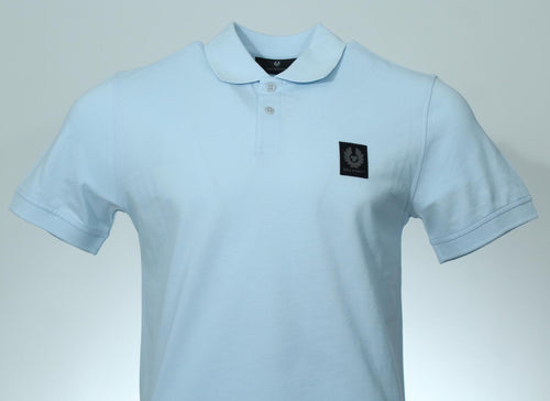 Belstaff Herren Kurzarm Polo - Hellblau