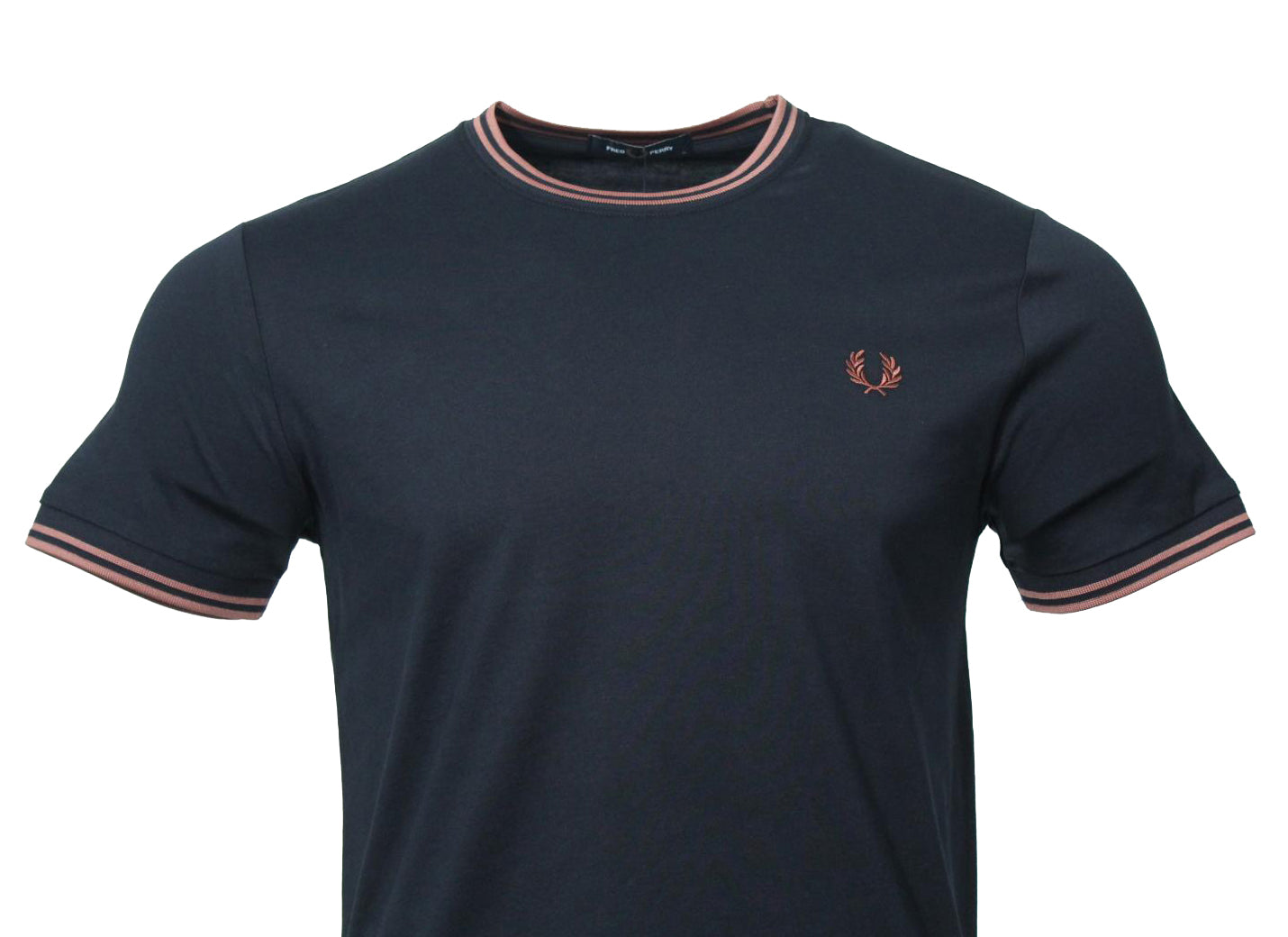 Fred Perry Herren T-Shirt - M1588V - Navy/Zimt
