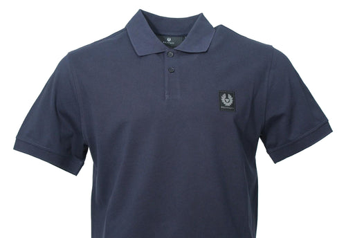Belstaff Herren Kurzarm Polo - Navy