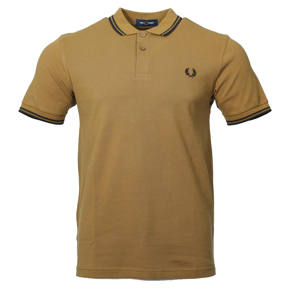 Fred Perry Polo - M3600 - Caramel/Schwarz