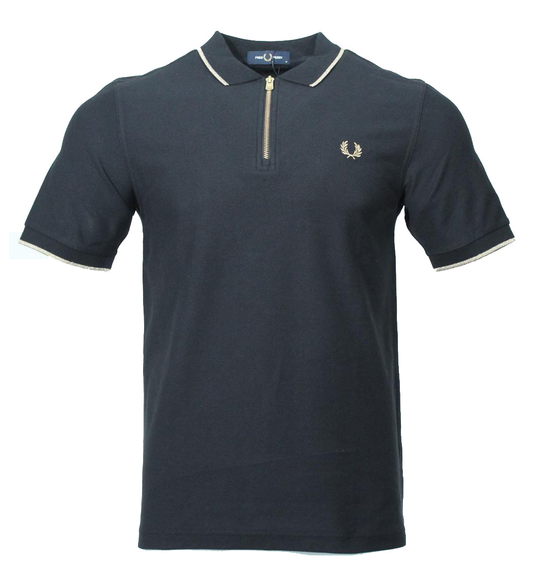 Fred Perry Polo - M7729 - Schwarz/Gold
