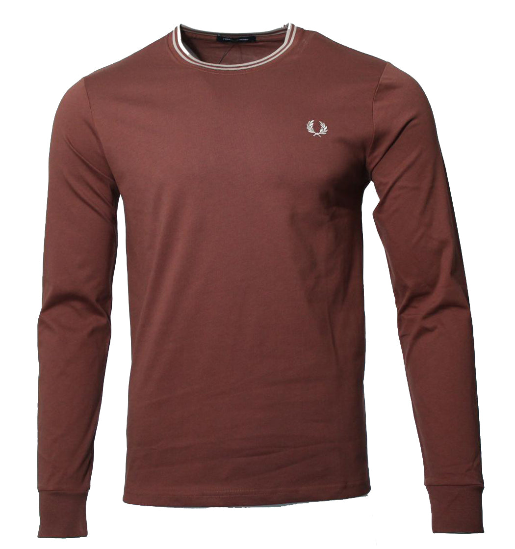 Fred Perry Langarm Shirt - M9602 - Braun