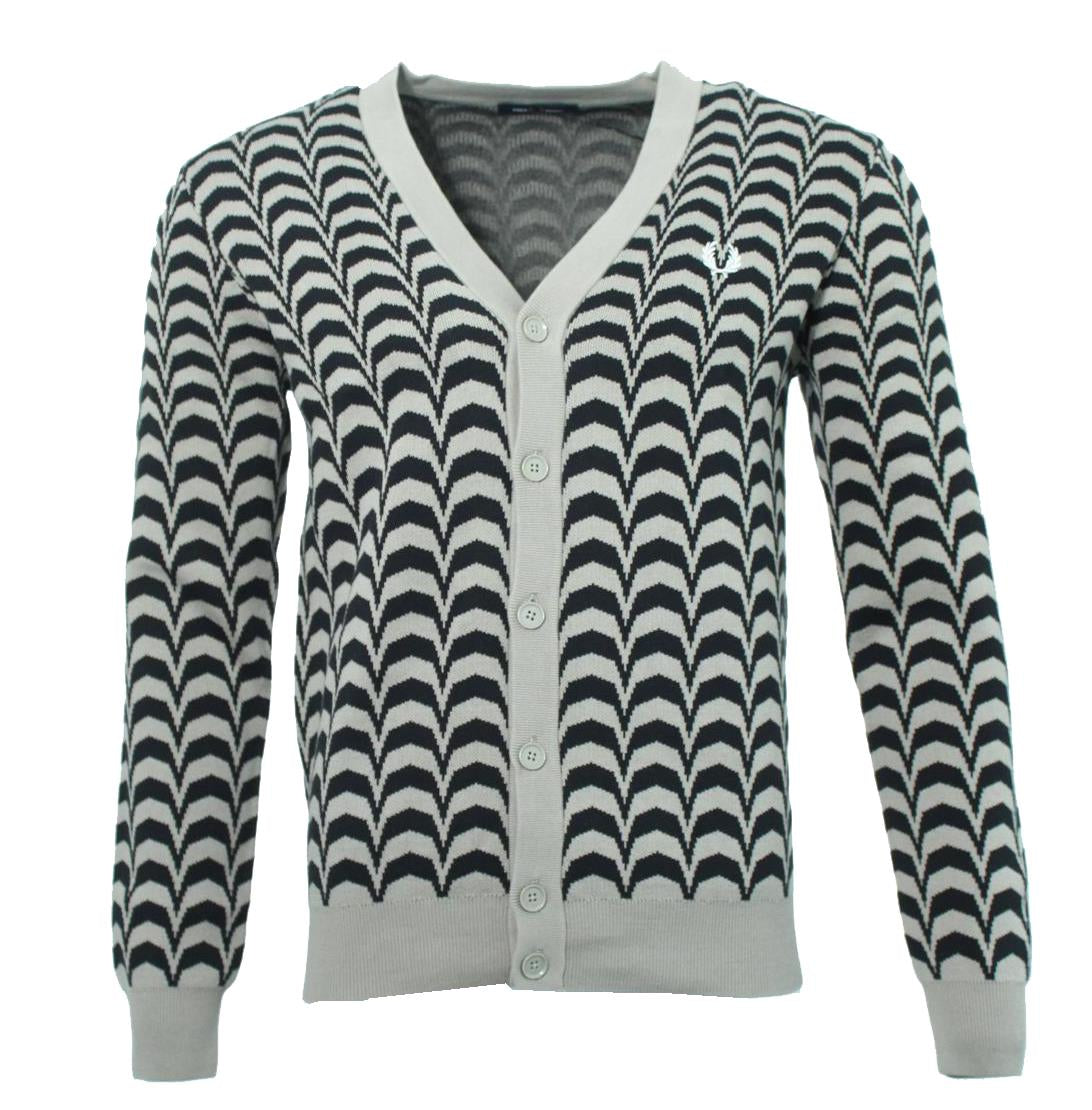 Fred Perry Cardigan - K7604 - Warm Grey