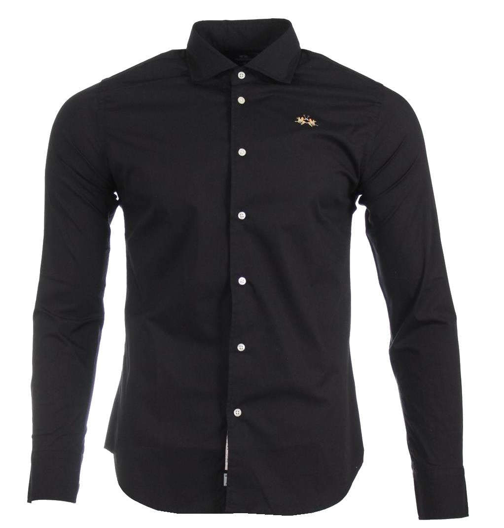 La Martina Langarm Hemd - Schwarz